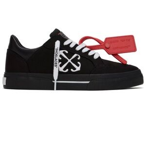 Off White Black New Vulcanized Sneakers